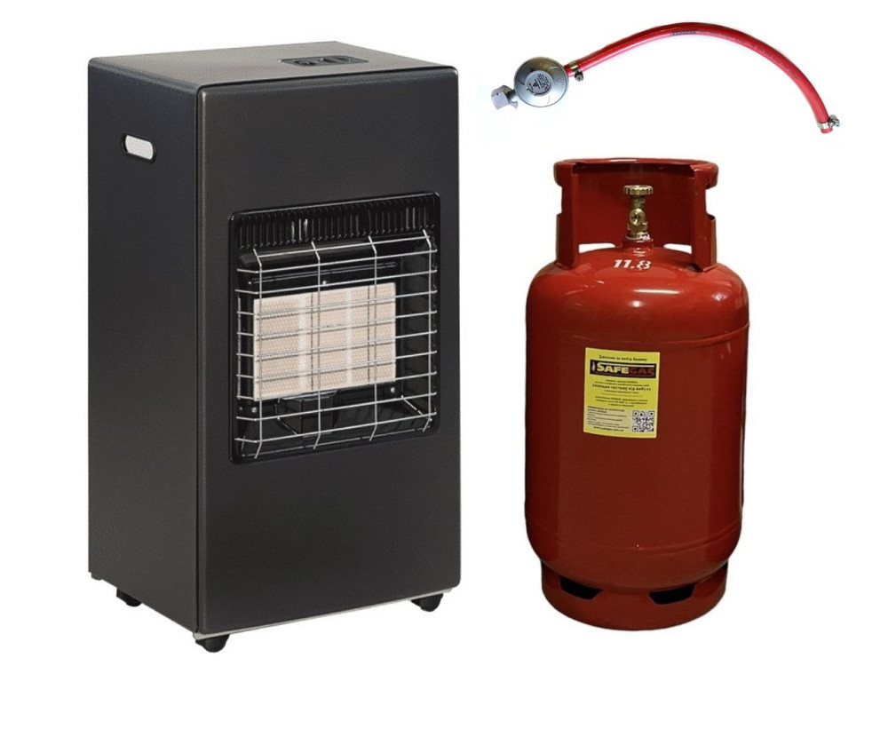 Нагрівач газовий керамичний CAMILLA 4200 Італія та балон 27 л металевий Київ - фото 1