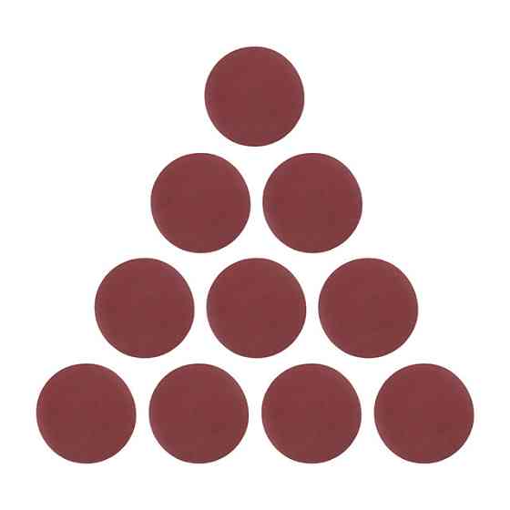 Круг наждаковий на липучці 125 мм, папір клас E, щільність 220 г/м², К320, 10 од. INTERTOOL BT-0567 Київ