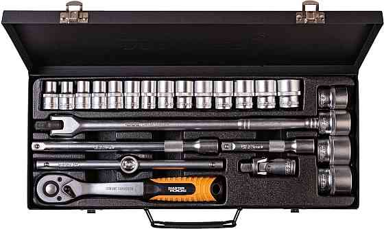 Набор торцевых насадок MASTERTOOL PROFI CrV 1/2