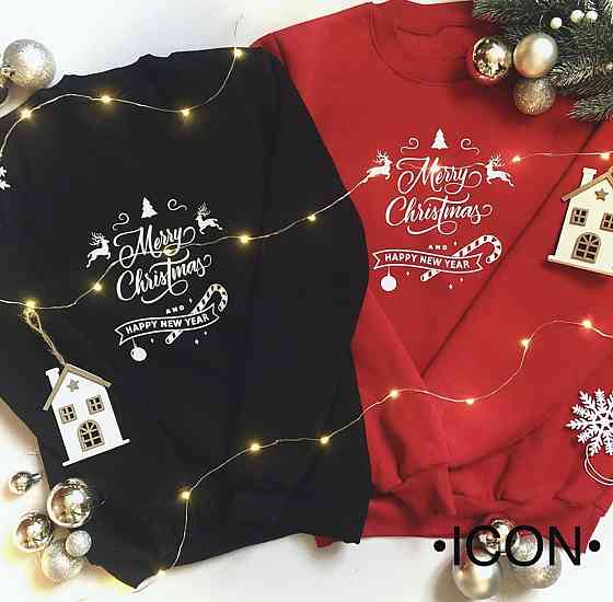 Парні світшоти для хлопця та дівчини — MERRY CHRISTMAS XXL, Xl Чернівці
