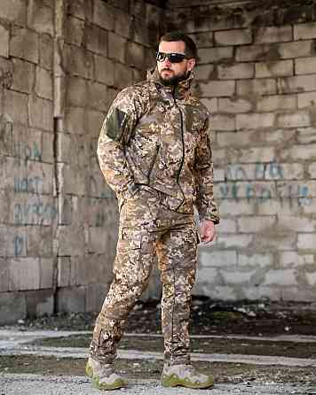 Демисезонный тактический костюм софтшел DEMENTIOZ пиксель  ВТ6841 Одесса