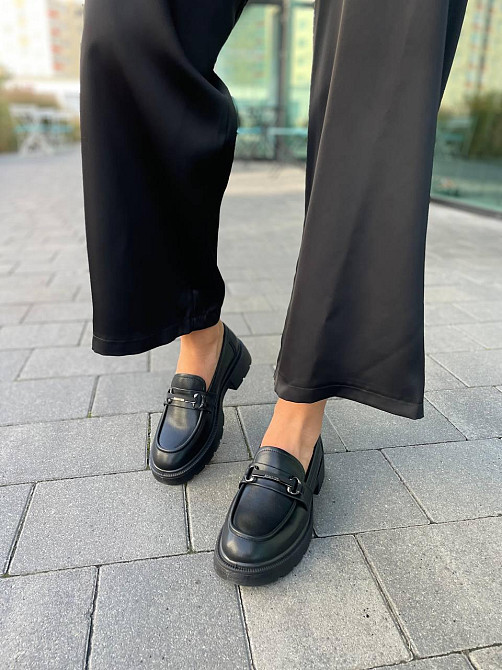 PLPS Лоферы женские PLPS черные натуральная кожа 36-41 (R035-1) Коломия - фото 5