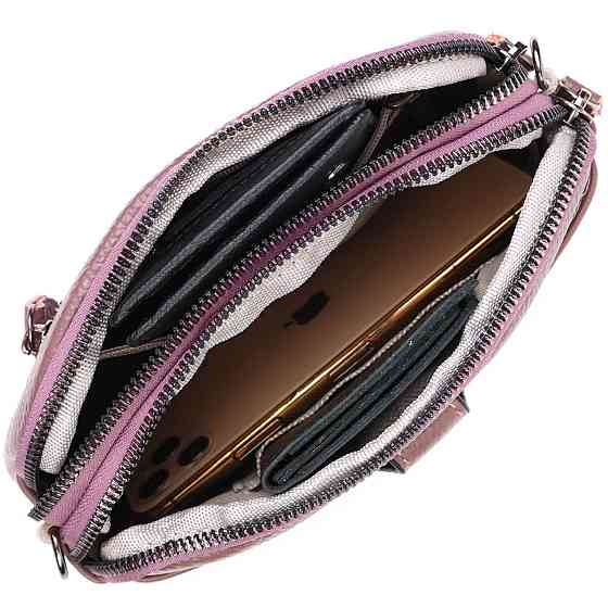 Чудова сумка-клатч у стильному дизайні з натуральної шкіри 22126 Vintage Пудрова Київ