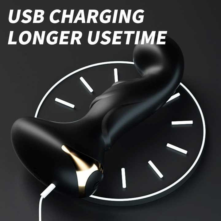 Анальна пробка-масажер простати з вібрацією LILO USB Вінниця - фото 7