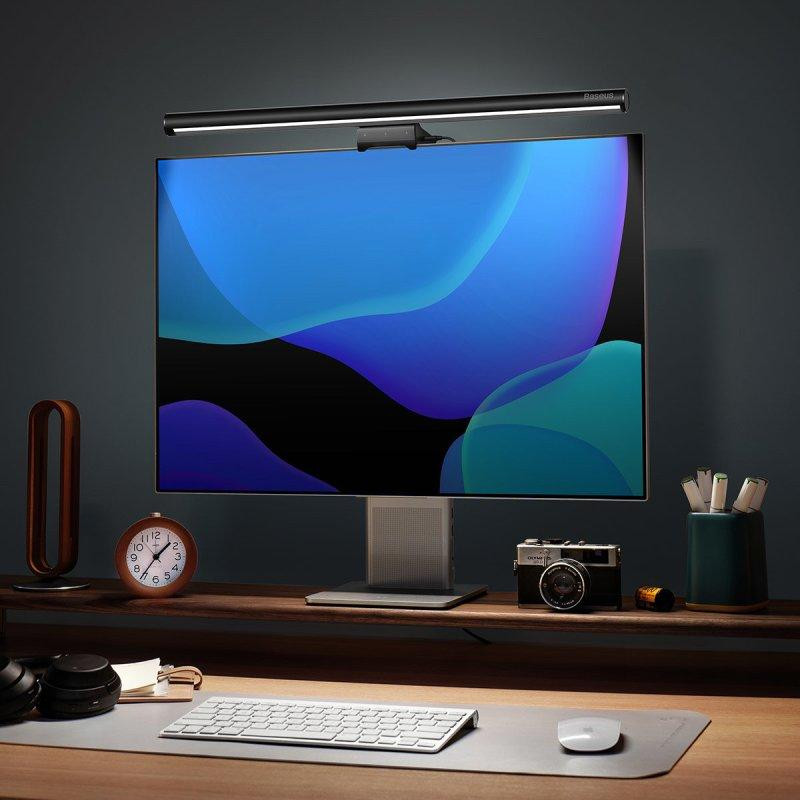 Лампа для монітора Baseus i-wok2 Series  USB Asymmetric Light Source Screen Hanging Light (Youth) Black Київ - фото 8