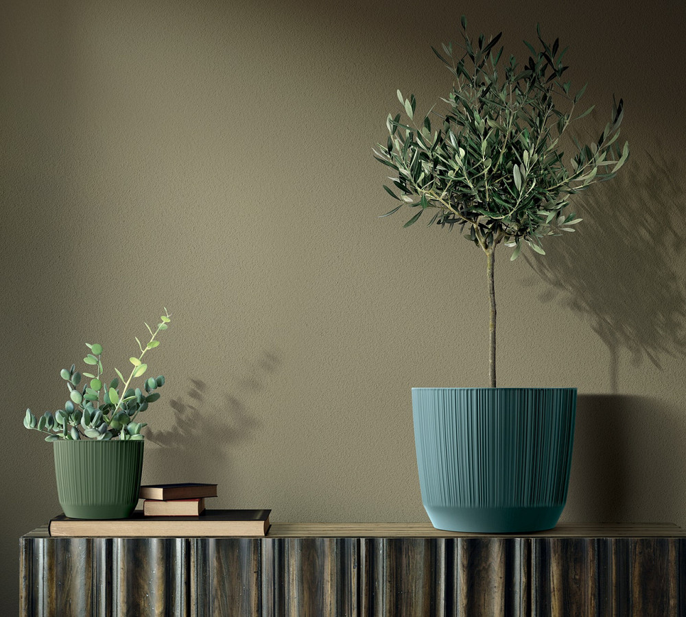 Горщик для рослин Prosperplast Ryfo Round - зелений, 4 л Київ - фото 2