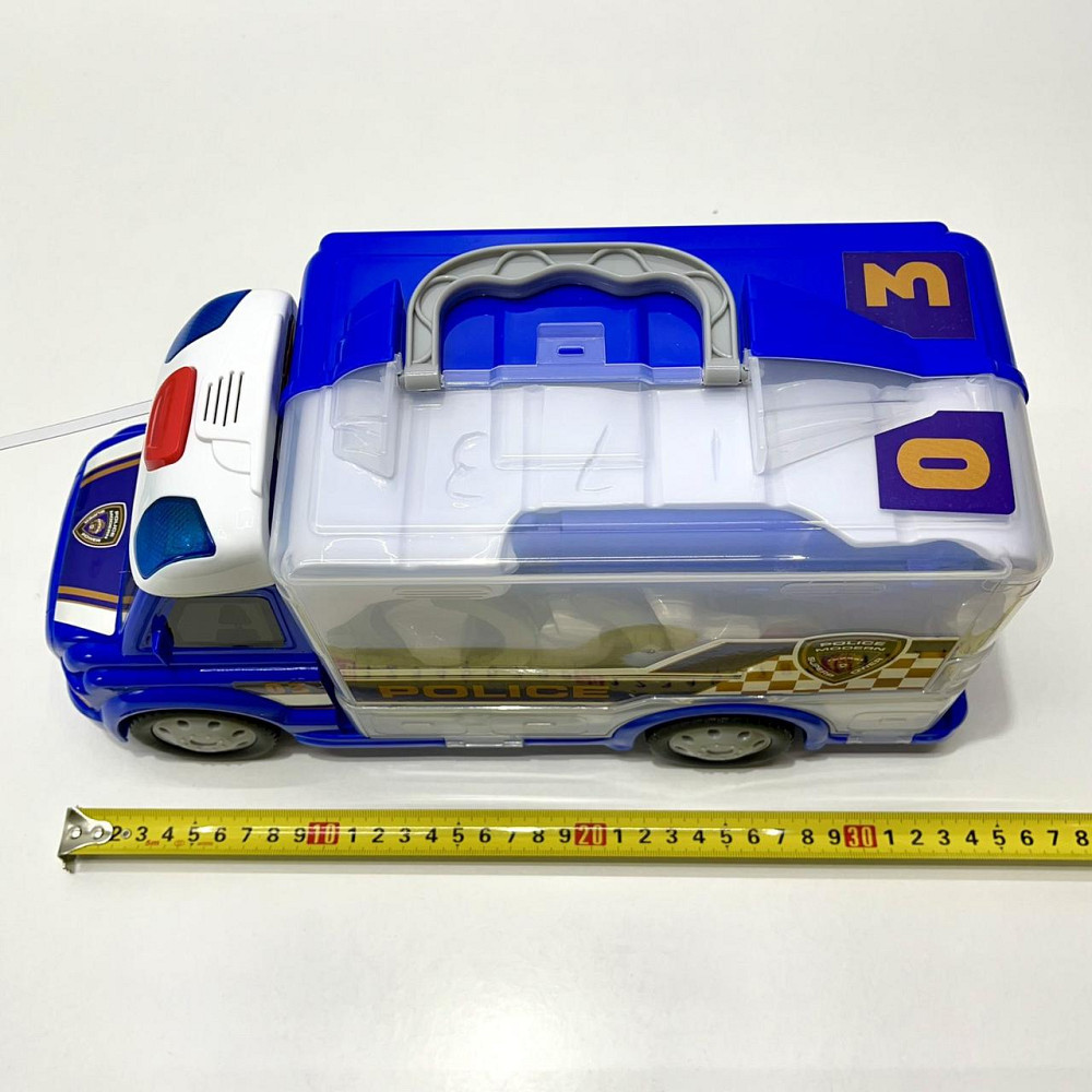 Машинка з поліцейським набором у валізі Синій (661-173) Чернігів - фото 2