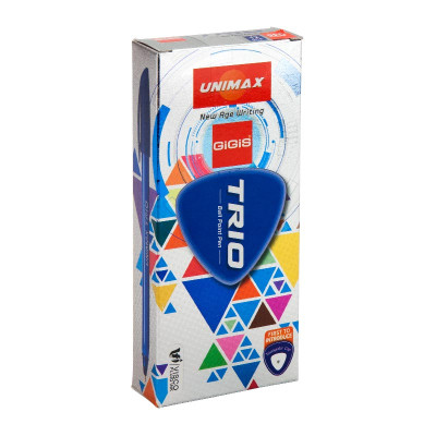 Ручка кулькова Unimax Trio, червона (UX-104-06) Вінниця - фото 3