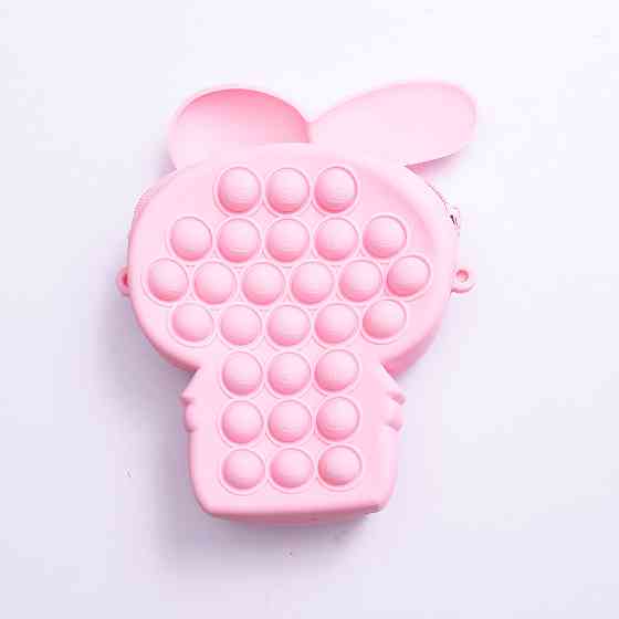 Yiwu Дитяча силіконова сумочка-гаманець з поп-іт 15*10*3 см Рожевий HP-55-8P Коломия