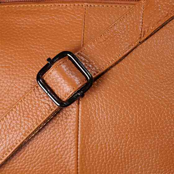 Жіноча сумка на два відділення з натуральної шкіри Vintage 23012 Коричневий Київ