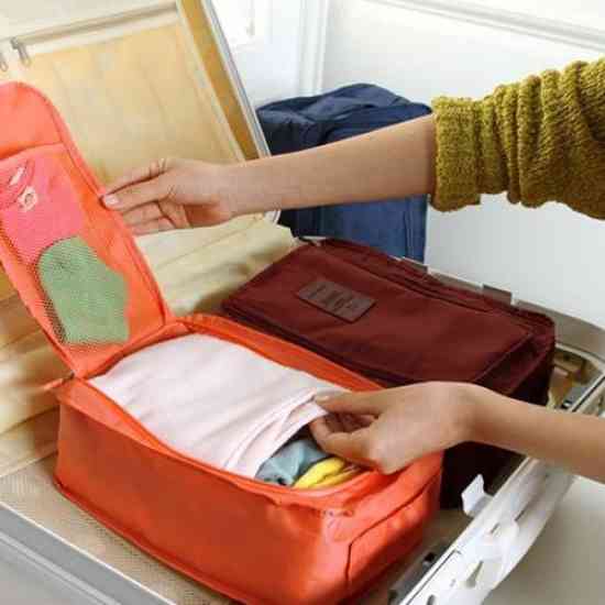 Сумка-органайзер для взуття дорожній помаранчевий Вінниця