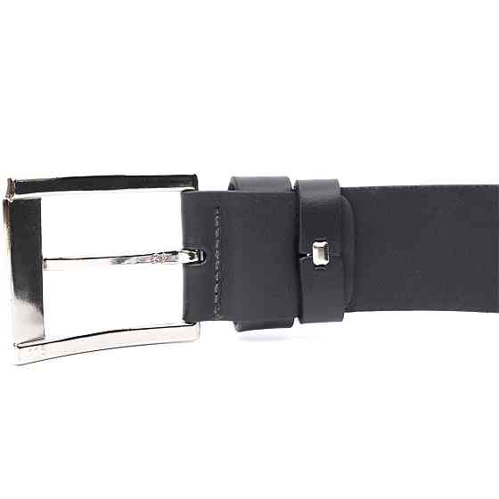 Удобный ремень под джинсы из натуральной кожи Черный (GRANDE PELLE) Киев