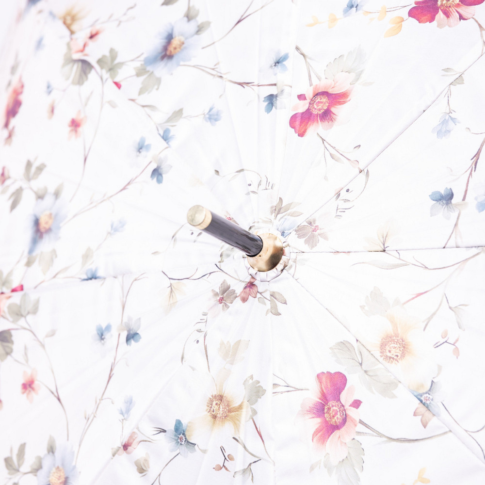 Класична парасолька-тростина напівавтомат з поліестеру 7 спиць діаметр 99 см Бежева HP-23-7BE Коломыя - изображение 9