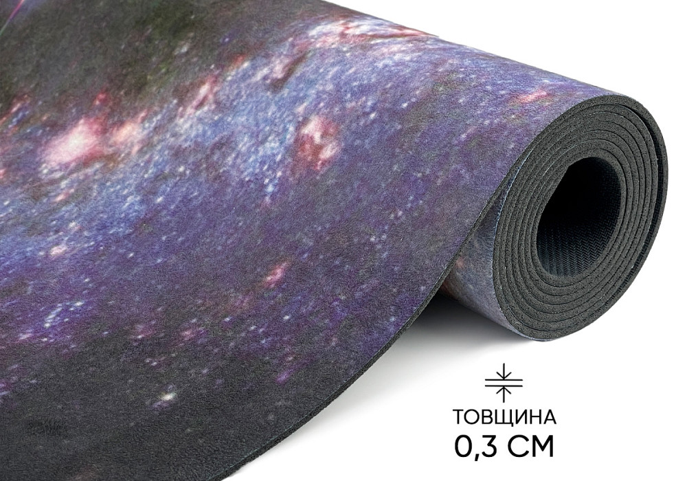 Килимок для йоги EasyFit Light VioletMoon (замша-каучук) Коломия - фото 3