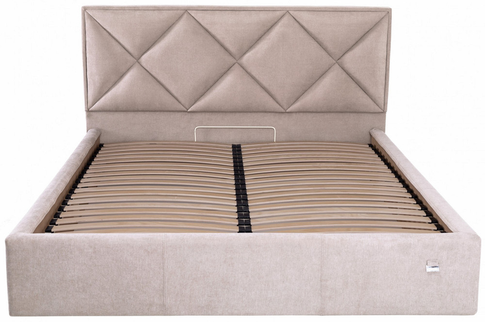 Ліжко Двоспальне Leeds VIP 180 х 190 см Місті Mocco З додатковою металевою цільнозварною рамою Мокко Київ - фото 10