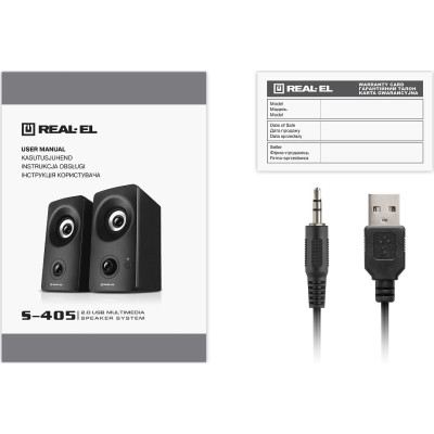 Акустическая система REAL-EL S-405 USB Black (EL121100016) Винница - изображение 8