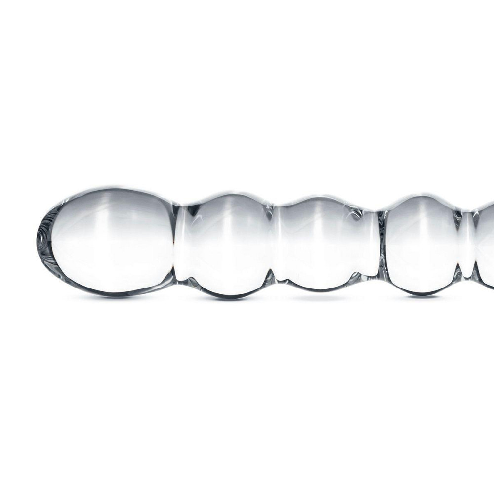 Стеклянный дилдо в виде бусин Gildo Glass Dildo No. 19 Sex Aura Киев - изображение 2
