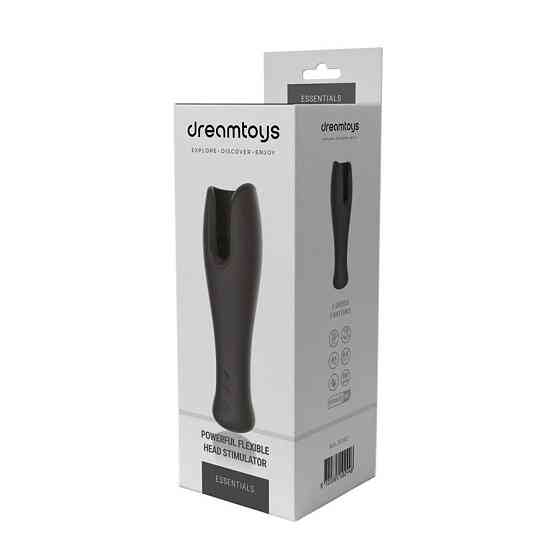 Мастурбатор для голівки Dream Toys Essentials, чорний, 19,5 см Sex Aura Київ