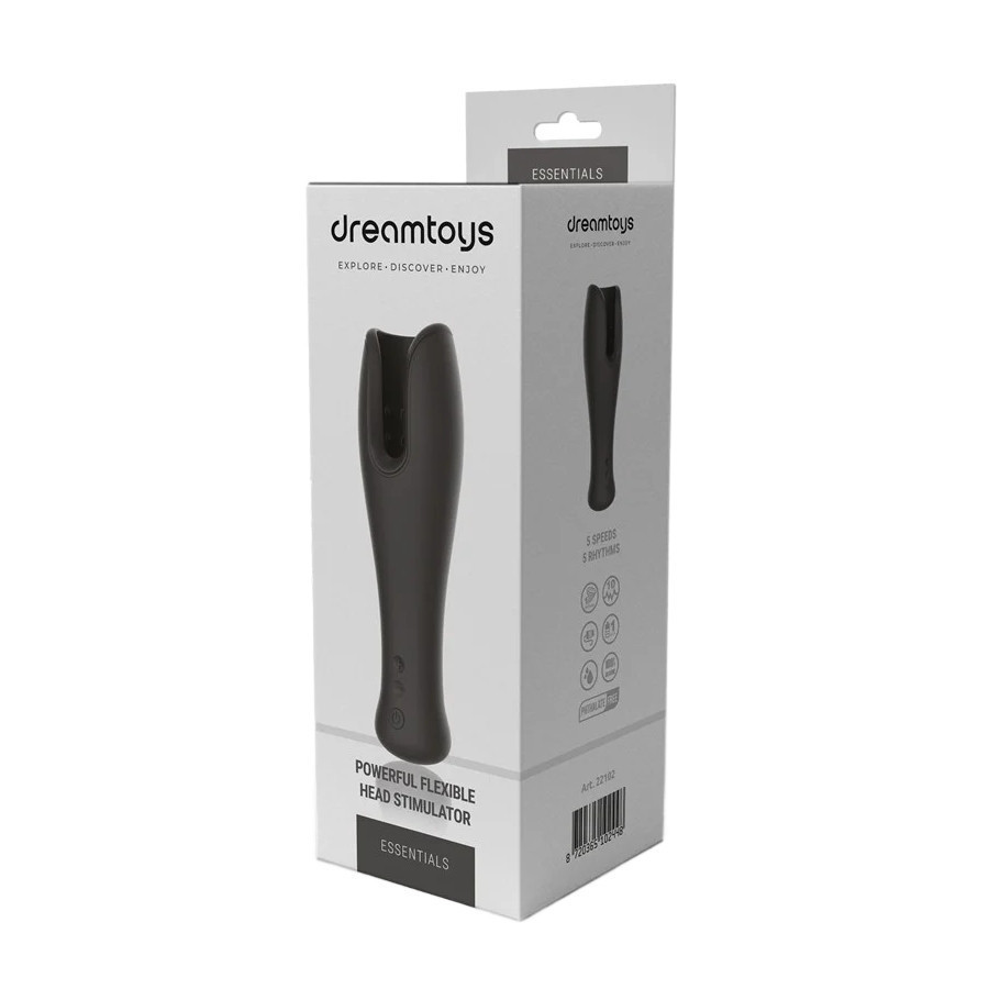 Мастурбатор для голівки Dream Toys Essentials, чорний, 19,5 см Sex Aura Київ - фото 2