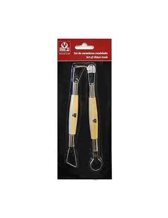 Набір двосторонніх інструментів Sio-2 "дротяна петля" для роботи з глиною, 2 предмета (37000029) Іспанія Киев