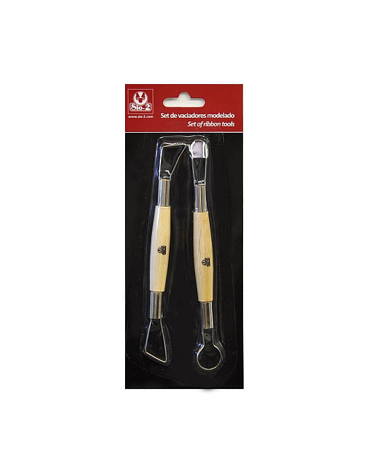 Набір двосторонніх інструментів Sio-2 "дротяна петля" для роботи з глиною, 2 предмета (37000029) Іспанія Киев - изображение 1