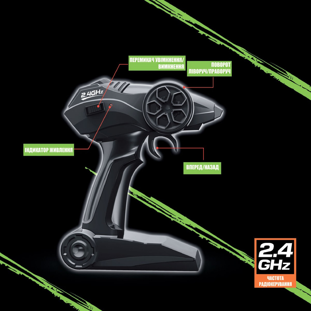 Автомобіль Off-road Crawler з р/к – Race (матовий чорний, 1:14) Дніпро - фото 4