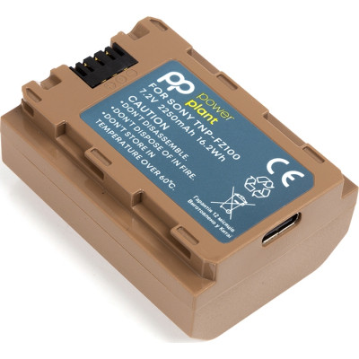 Акумулятор до фото/відео PowerPlant Sony TNP-FZ100 2250mAh з кабелем Type-C (CB970872) Вінниця - фото 2