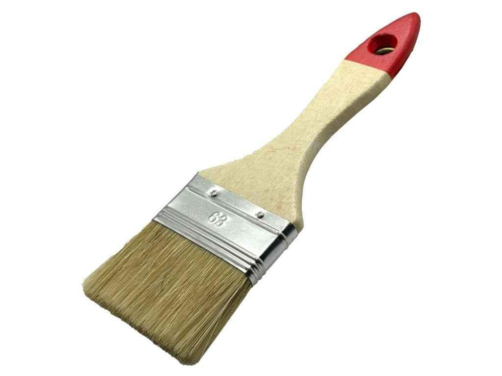 Пензель 2,5 плоский дерево/лак ручка STANDART professional tools ТМ WoffMann Solmir Київ - фото 1