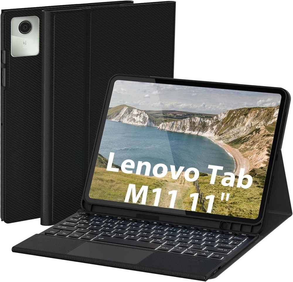 Чохол-клавіатура з трекпадом та підсвіткою для Lenovo Tab M11 11 дюймів 2024 (TB330FU/TB330XU) Дніпро - фото 1