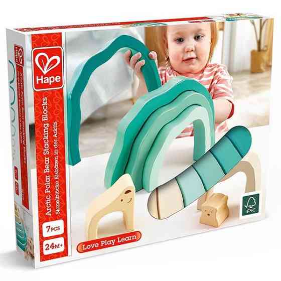 Дерев'яна пірамідка Hape Ведмедик (E0490) Киев