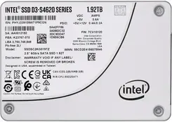 Мережевий накопичувач Intel Ssd D3-S4620 1.92Tb 2.5'' Sata 6Gb/S 3D4 Tlc | (SSDSC2KG019TZ01) Київ - фото 1
