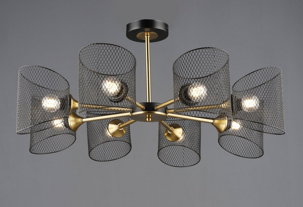 VALESO Підвісна люстра на 8 плафонів B N6685/8 Чорний+Мідь Киев - изображение 1
