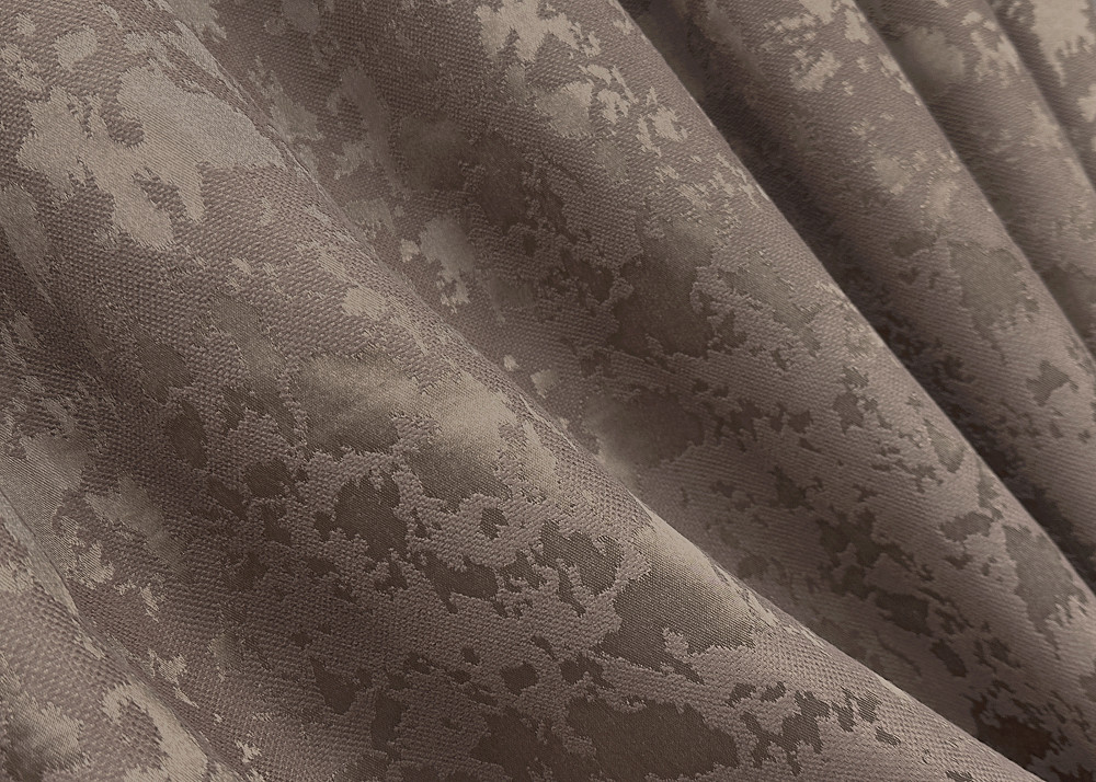 Комплект коротких штор VR-Textil Льон мармур Pavliani VO № 1718ш какао 130х170 см 2 шт (35-0344) Київ - фото 5