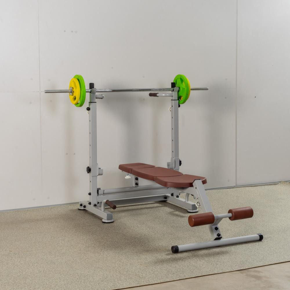 Скамья тренировочная многофункциональная универсальная для жима пресса бицепса гиперэкстензия брусья отжимания Кам'янське - фото 9