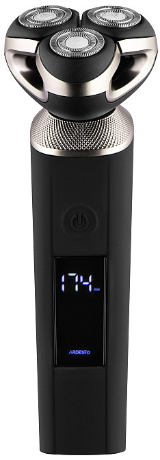 Бритва електр. ARDESTO роторна SHRR-B8WDR, 8Вт, бритв.головок-3, Li-Ion, сух.+волог., чорний Київ - фото 1