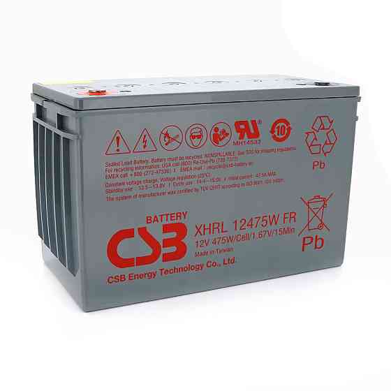 Аккумуляторная батарея CSB XHRL12475WFR, 12V 118.8Ah (343х213х170мм) Киев
