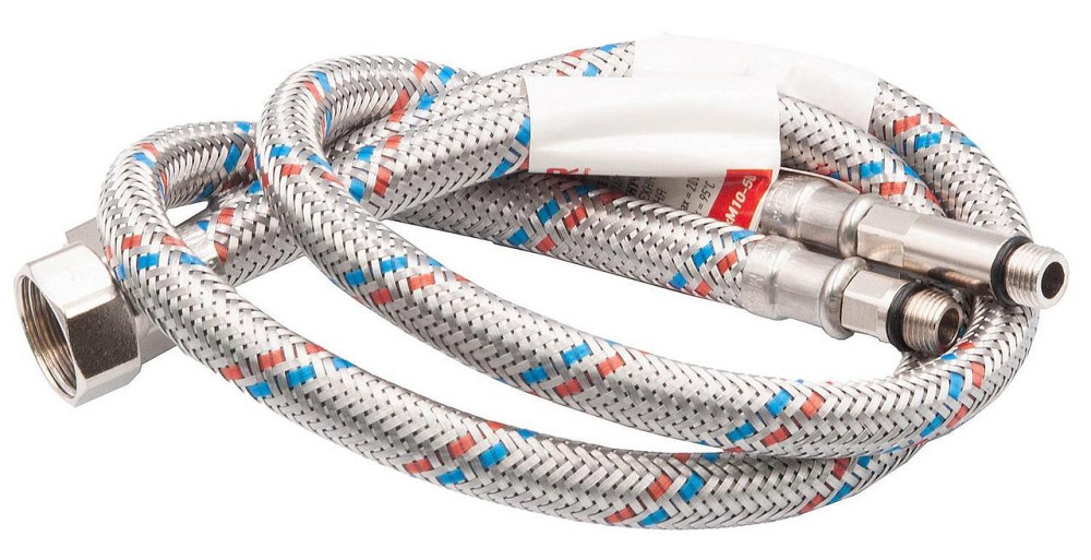 Шланг для води 1/2" М10 40см силіконова оболонка, комплект 2 шт. KOER Харків - фото 2