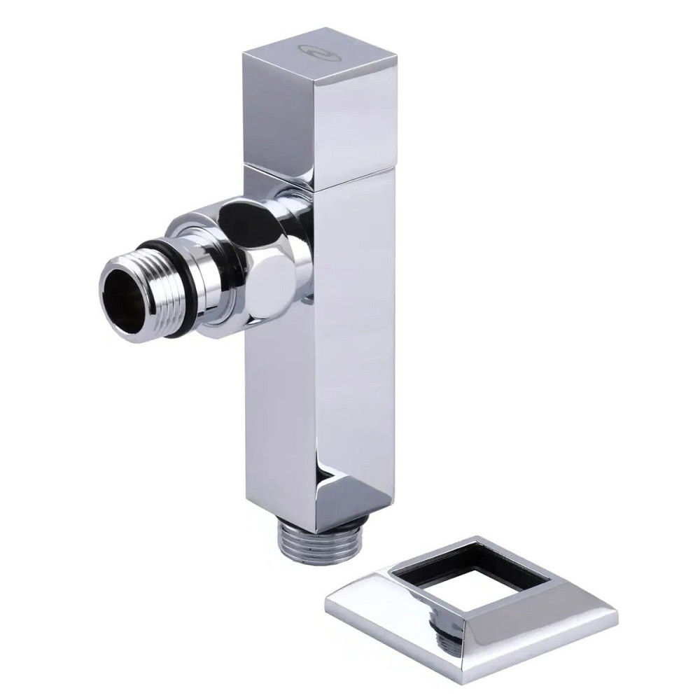 Кутовий кран подовжений Solomon CUBE CHROM 1/2"х1/2", 2 шт. Київ - фото 6