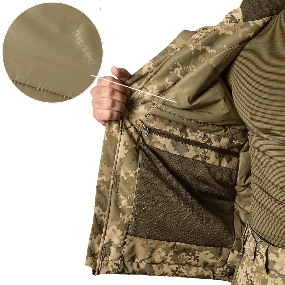 Тактическая мужская зимняя куртка Defender 7 level (Пиксель) S Киев - изображение 9