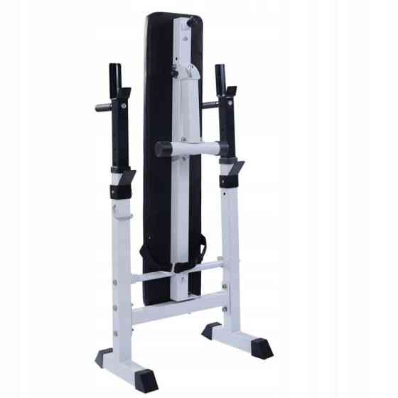 Лавка для жиму + Штанга + Гантелі 110 кг + Гиря 16 кг у Подарунок Гантелі, гирі, штанги та диски АВС пластик Київ