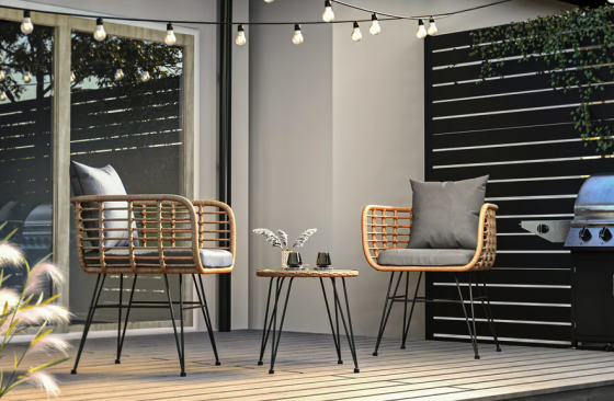 Набір садових меблів Di Volio Savio бежевий/темно-сірий Київ