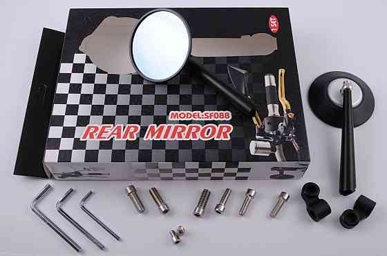 Дзеркала (чорні, круглі, алюм., антивідблиск, перехід., інструм.) Мукачево