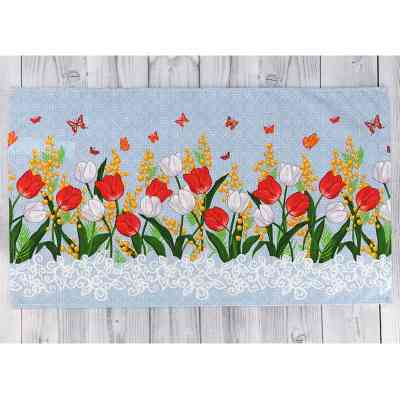 Полотенце Руно вафельное набивное Весенние цветы -1, 45х80 см (202.15_Весняні квіти_1) Винница