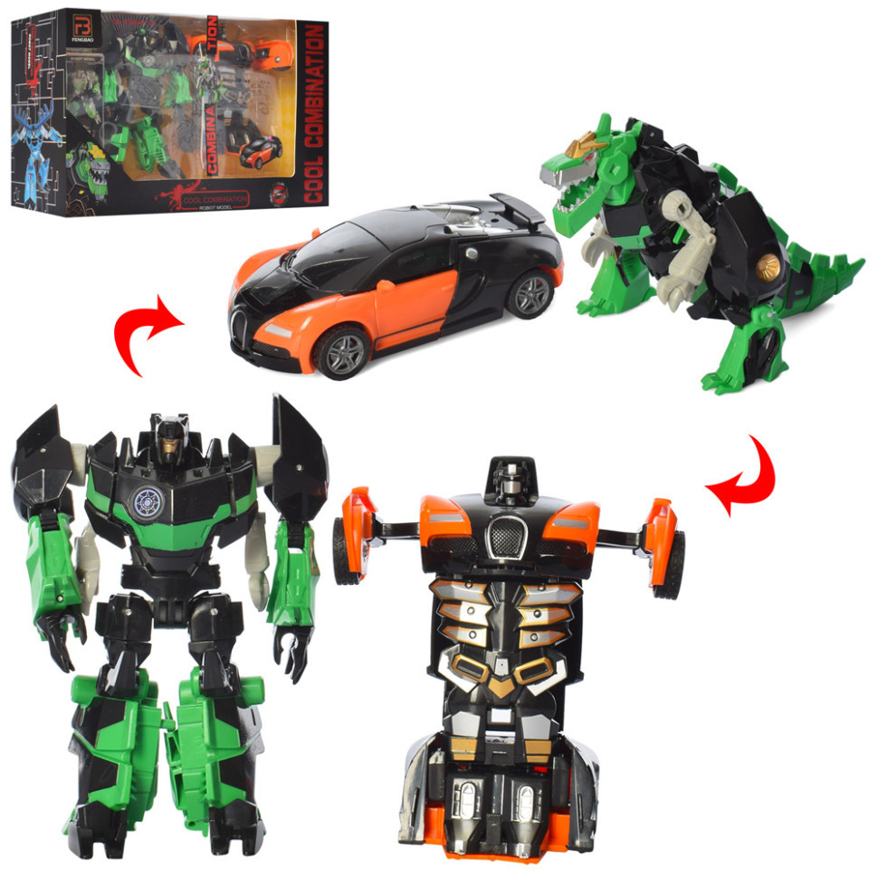 Игровой набор трансформеров Машина и динозавр FB107, 12 см Винница - изображение 2