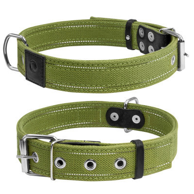 Нашийник для тварин Collar Брезент подвійний Ш 35 мм Д 51-63 см (6138) Вінниця - фото 1