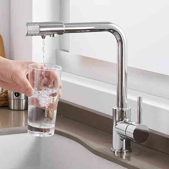 Змішувач для кухні WanFan, для гарячої і холодної води, 2 види подачі води, отвори для фільтрованої води Кам'янець-Подільський