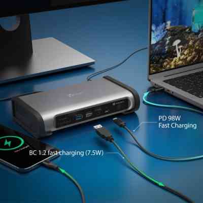 Порт-репликатор J5create Dock-Station USB-C 15-in-1 (HDMI/DP/PD/USB-A/USB-C/LAN/картридер/audio) (JTD568-EN) Винница