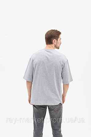 Футболка оверсайз RAY OVERSIZE мужская серый меланж (U0104M-Grey Heather) Киев