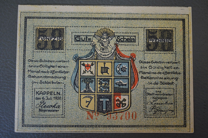 Німеччина. Нотгельд. 50 Pf ( 10 ) Полтава - фото 1