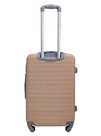 Валіза пластикова MILANO BAG 004 середня золотисто-рожева Київ - фото 3